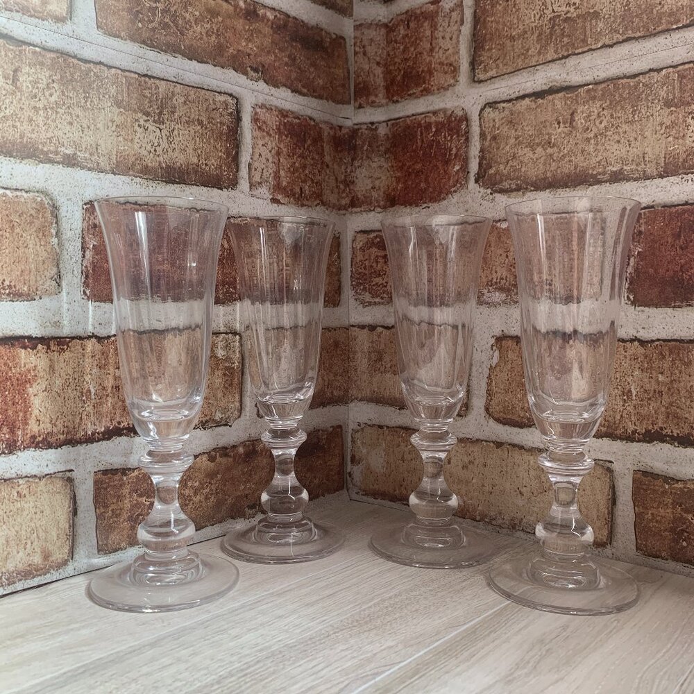 Mikasa "French Countryside" Fluted Champagne Glasses (Set of 4)